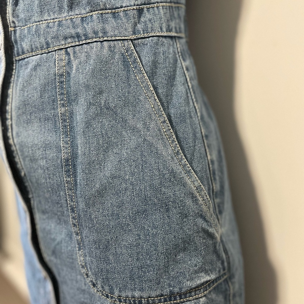 Dotti Denim Overall Dress - Picture 4 of 5